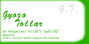 gyozo tollar business card